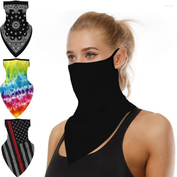 Bandane Rooxin Maschera multifunzione Maschere da ciclismo Sport Anti-UV Clown Triangolo Bandana Sciarpa da escursionismo da sci magico per motociclisti