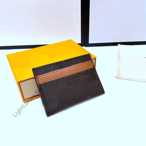 Знаменитые женские держатели карт Дизайнерский кожаный роскошный ретро -кошелек мини -банк сумка Zero 220918