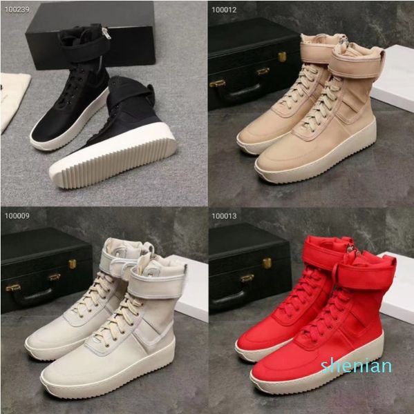 Casual Schuhe Designer Nebel Stiefel Männer Winter Schuhe Basketball Schuh Sport Turnschuhe Schwarz Weiß Military High Street Boot Top Menge größe39-46