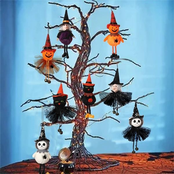 Andere festliche Partyzubehör für Halloween Puppenhängeanhänger Ornament Witch Kürbis Outdoor Tree Prop Kinder Geschenk Wohnheimdekoration für 220922