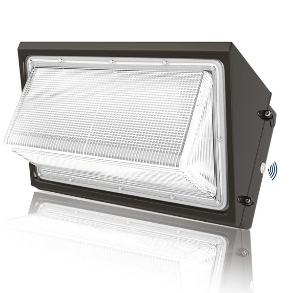 Lampada da parete a LED da 150 W Fotocellula dal tramonto all'alba 5000 K Luce diurna 19200 lm JESLED Lampada di sicurezza impermeabile per esterni 600-1000 W HPS/HID Sostituzione industriale