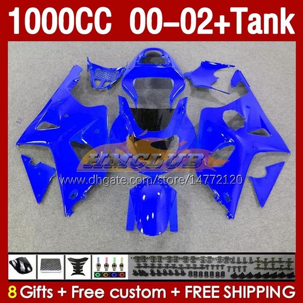 Einspritzverkleidungen Tank für Suzuki GSXR 1000 CC 1000CC K2 00–2002 Körper 155Nr