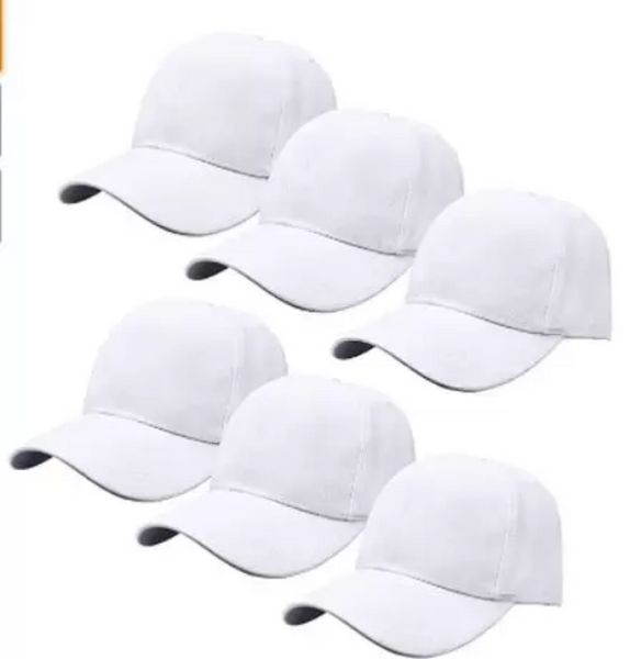 Plain Blank Sublimation Cap Polyester Wärmeübertragung Baseball Caps Hut mit verstellbarer Hysterese Großhandel FY5592 923