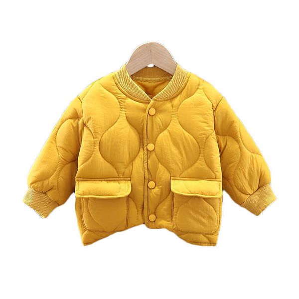 Abbigliamento sportivo per bambini Inverno Nuovi vestiti per neonate Moda per bambini Giacca spessa solida Costume casual per bambini Cappotto per ragazzi in cotone infantile