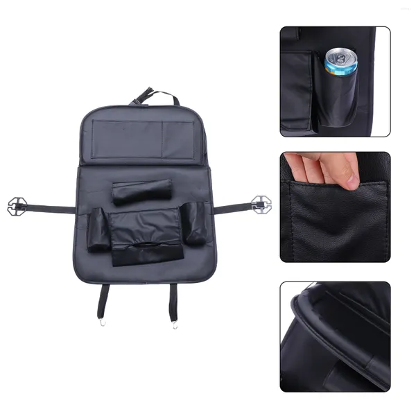 Автомобильный организатор 1pc Seat Back Back Pocket прочный многофункциональный защитник для стола для подносов