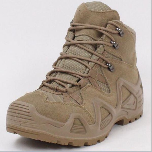 Sapatos de segurança Fãs do Exército ao ar livre masculino combate militar Botas desertas masculino caça ao campo Treinamento de escalada de escalada esportes não deslizantes 220922