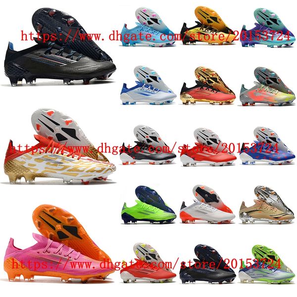 Erkek Futbol ayakkabıları X SPEEDFLOW.1 FG Cleats outdoor scarpe calcio Kramponlar de Krampon tasarımcıları