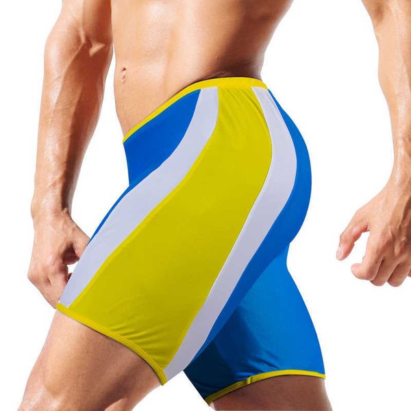 Men's Swimwear Summer Men Beach Board Shorts Nylon Rápido de Afilia Mayo Mayo Patchwork Delemable Swimwear Sport Running Surfing Swimsuit J220913