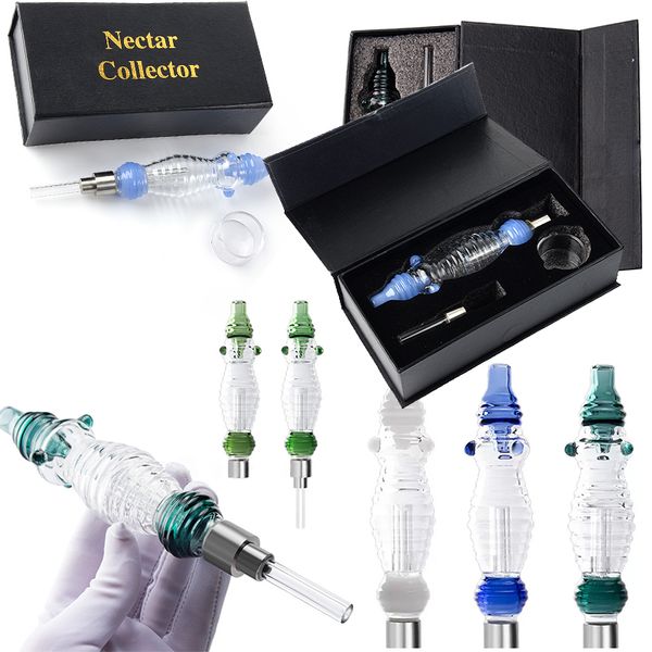 3 dot anti-rolling o anello nc fumatori accessori nector collector starter kit fuoriuscita di titanio quarzo punte di forma unica cattura con box nc30 nc31