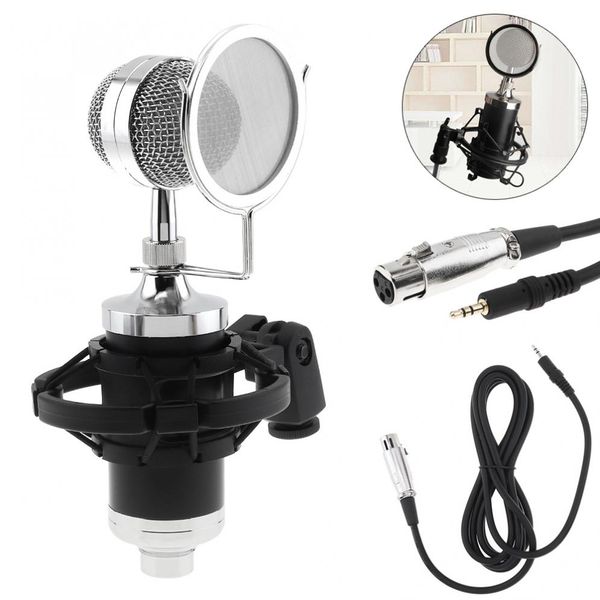 Profissão Cy-F2000 Condenser Sound Recording Microfone com Mount Shock para Radio Braodcast / Singing Recording / KTV Karaoke