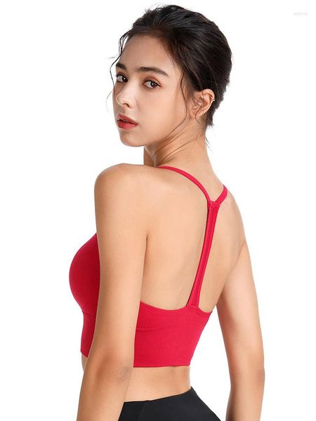 Yoga Roupet Sport Bra Mulher Respirável Anti-Sweat Fitness Push Up Gym Gym Running Top Top Plus Size XXL