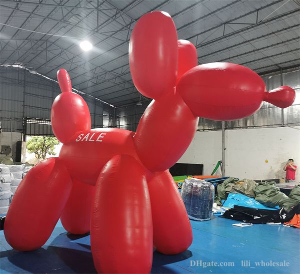 Modelo de cão de balão inflável gigante para decoração de publicidade DHL