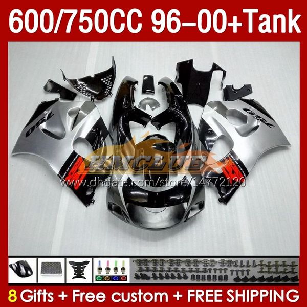 Обтягивает танк для Suzuki Srad GSXR 600 750 CC 600CC 750CC 96-00 Body 156NO.19 GSXR750 GSXR-600 GSXR600 96 97 98 99 00 GSX-R750 1996 1997 1998 1999 2000 Fairsy Glossy Silvery Silvery Silvery