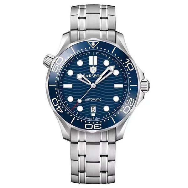 Top Luxury Seahorse 300 Sports Men S Watch Movement 2813 8215 8800 Automatic Mechanical Ceramic Diving 150 300 Watch Men Luminous Ceramic Steel Inoxidável à prova d'água