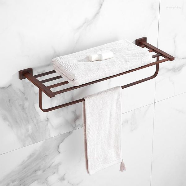 Set di accessori per il bagno Accessori hardware per il bagno a parete Cestino triangolare Portasciugamani Strutture per scopino Supporto rosso Set in ottone