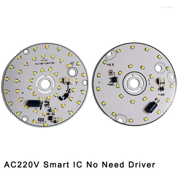 Lâmpada de lâmpada AC220V Smart IC Sem necessidade de chip de feijão para Smd SMD Branco natural 3W 6W 12W 18W