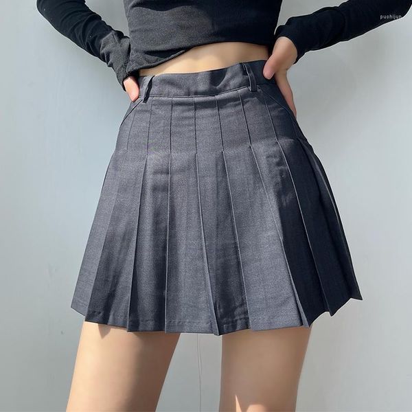 Saias de fada grunge jk mini -saia y2k mulheres 2022 verão na cintura alta estilo coreano shorts plissados ​​góticos roupas menina