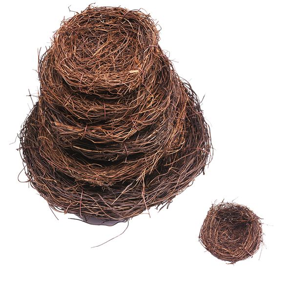 Outros suprimentos de festa festiva 8 25cm Nature Bird Nest Decoração de Páscoa DIY Aves artesanais artesanais para jardim de casa 220922