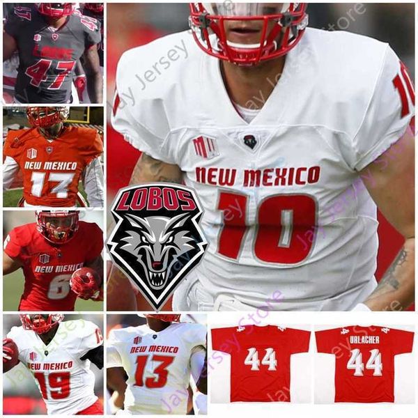 NIK1 New Mexico Lobos NMU Futbol Forması NCAA Koleji Brian Urlacher Tevaka Tuioti Sheriron Jones Ahmari Davis Kress Marcus Williams Hearn Hart