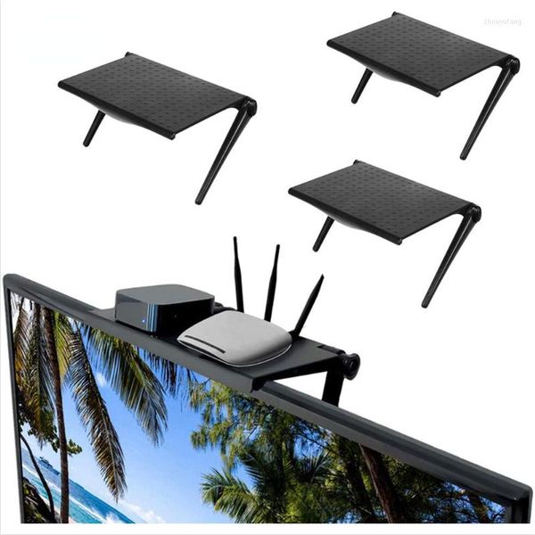 Haken Punch-Free Computer Monitor Rack Rack-montierte TV-Bildschirmhalterung Mobiltelefon Multifunktionale Korrektur