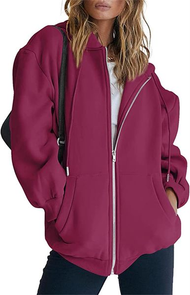 Женская футболка женская милая толстовка подростка для девочек осенняя куртка негабаритная толстовка случайная одежда для шнурки Zip up y2k с карманом с карманом