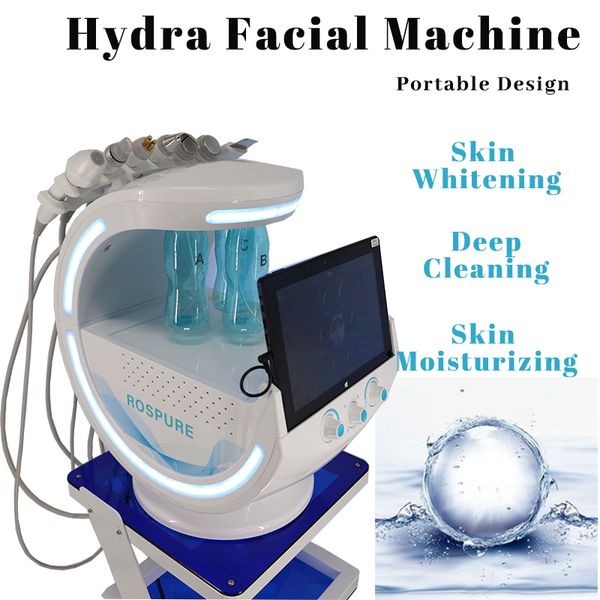 7-in-1-Mikrodermabrasions-Hydrofazialgerät Smart Ice Blue Oxygen Facial RF Aqua Skin Dermabrasion