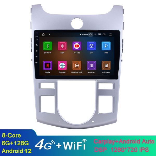 9 Zoll Android Auto Video Multimedia Player für KIA Forte 2008-2012 mit Bluetooth WiFi GPS Navigation Unterstützung SWC