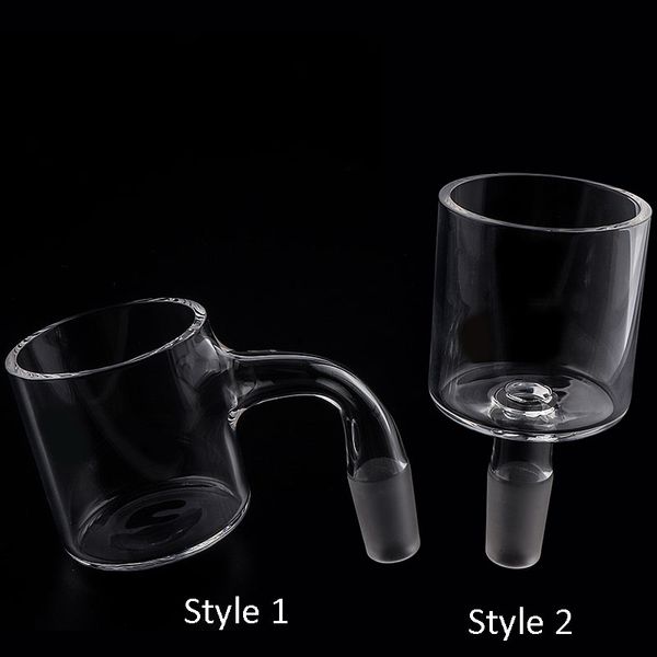 DHL Flat Top Smoking Accessoires Quarz Banger 3mm Wand Quarzadapter Befestigungsn￤gel f￼r Glaswasser Bongs Dab ￖl Rigs Rohre Verdampfer