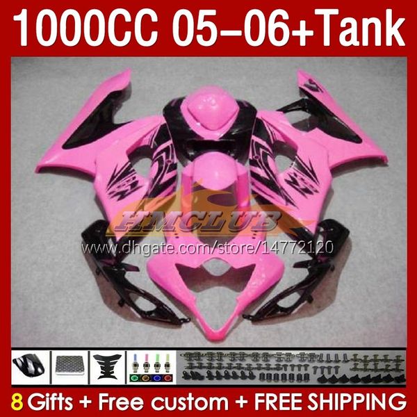 Suzuki GSX-R1000 GSXR 1000 CC K5 GSXR1000 2005 2006 Vücut 157no.71 GSXR-1000 GSX R1000 2005-2006 1000cc 05 06 Enjeksiyon Kalıp Kapısı Parlak Pembe