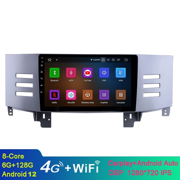 9 polegadas Android HD Touchscreen Video Video Radio GPS Navegação para 2005-2009 Toyota Old Reiz Bluetooth Suporte OBD2