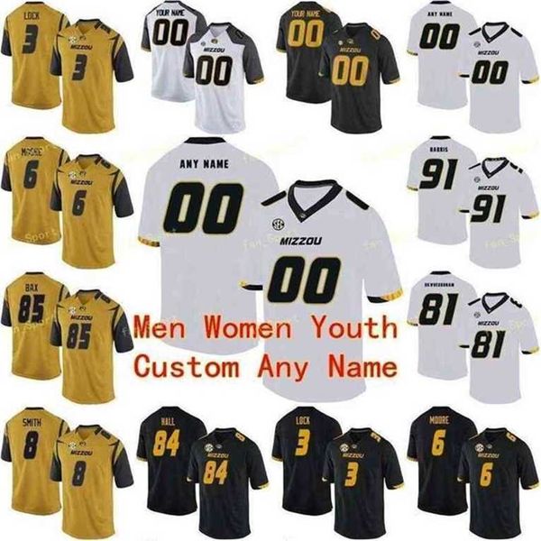 SJ NCAA College Jerseys Missouri Tigers 1 Tyler Badie 10 Kentrell Brothers 11 Blaine Gabbert Kendall Blanton Custom Football Stitched