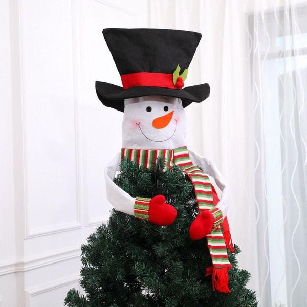 Decorações de Natal 1 PCS Snowman Snows Xmas Tree Topper Decoração