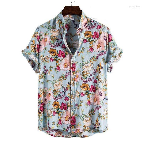 Camicie casual da uomo Camicie da uomo grandi nere da uomo Abiti da palcoscenico Musicisti Camicia a maniche lunghe Fiore Hawaiian Beach Dolcevita da uomo Uomo corto