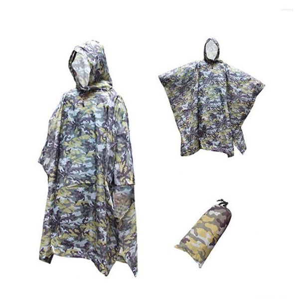 Outdoor-Jacken Militärische taktische Multifunktions-Regenmantel Poncho-Abdeckung Zelt Wandern Regenbekleidung Motorrad Mode Männer und Frauen Regenanzug