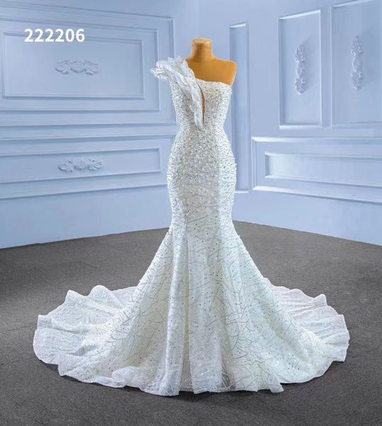 Novo vestido de noiva senhoras elegantes pétalas sem mangas sm22222206
