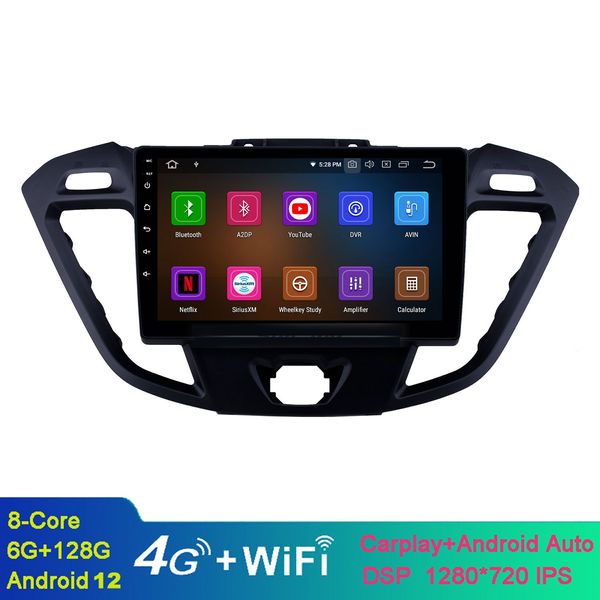 Sistema video per auto con navigazione GPS Android da 9 pollici per Ford JMC Tourneo 2017 Connect versione bassa con supporto Bluetooth TPMS DVR