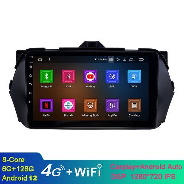 9-Zoll-Android-Auto-Video-GPS-Navigation für 2016-SUZUKI Alivio mit Bluetooth USB WIFI Mirror Link 1080P