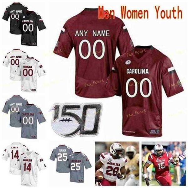 SJ NCAA College Jerseys Carolina do Sul Gamecocks 70 Hank Manos 8 Randrecous Davis 81 Hayden Hurst 84 Jared Cook 5 Rico Dowdle Football personalizado