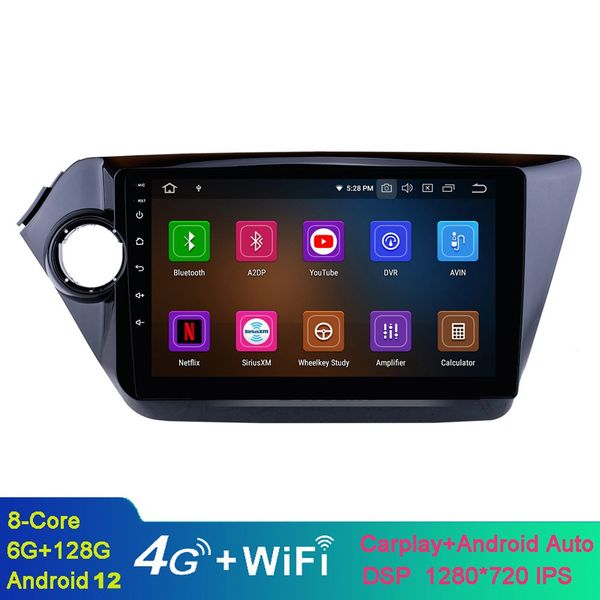 9 polegadas de carro Android Video GPS Sistema de navegação HD Rádio Touchscreen para Kia K2 Rio 2011-2015 Am FM Bluetooth