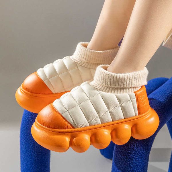 Bot Kış Kadınlar İçin 2022 Pamuk Ayakkabıları Kürk Su Geçirmez Down Down Slip Dış Dış Aşınma Kalın Alt Alt Tüylü Kürklü Kadın Ayak Bileği Boot Y2209