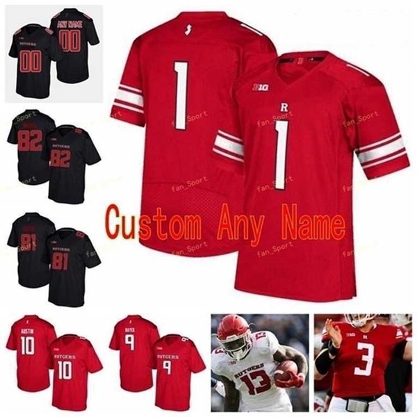 SJ Custom Rutgers Scarlet Knights College Football Jerseys 10 Isaih Pacheco 10 Matt Alaimo 11 Drew Singleton 11 Logan Ryan Women Youth Stitched