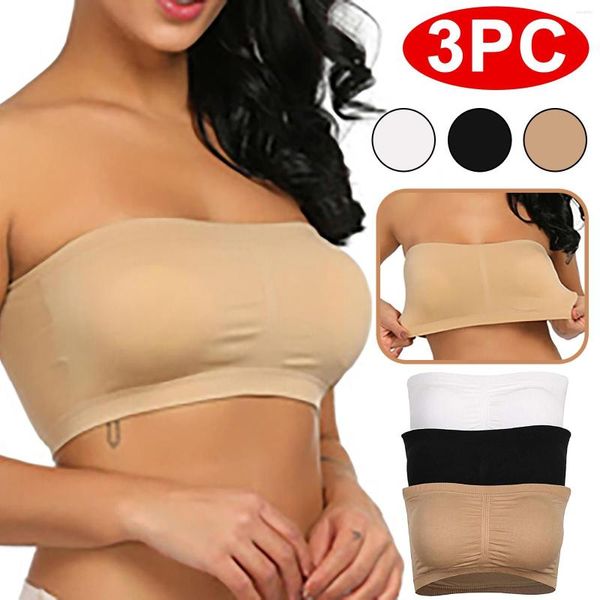 Bustiers Corsetsets 3pcs Moda Bra DoubleLayer Apoiando sem pacote de aço Pacote de tórax Pad para feminino