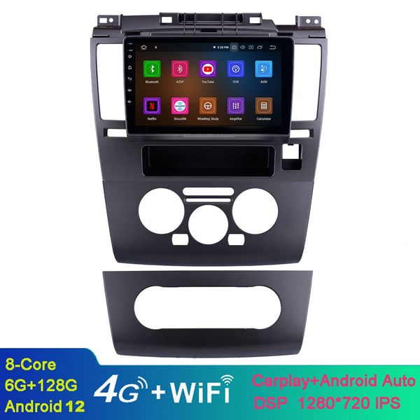 Rádio de navegação GPS de vídeo Android de 9 polegadas para 2005-2010 Nissan Tiida Multimedia Player com Bluetooth WiFi DVR OBD II