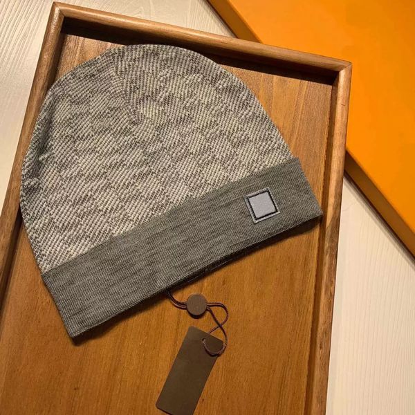 2023 Caps de gorro para homens Mulheres outono Inverno quente Bordado de lã grossa chapéu frio casal designer malha chapéus de rua