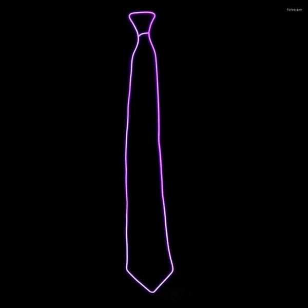 Bow Binds Mode leuchtende Krawatten M￤nner leuchten LED Blinkend gestreift El Krawall Club Cosplay