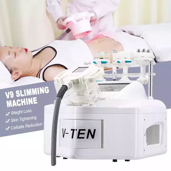 Itens de beleza portáteis V9 VELA EMPRESA CORMA Cavitação a vácuo Slimming Machine Roller Moldando massagem Máquina Remoção de gordura Face elevador