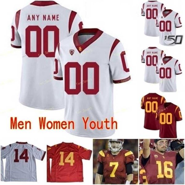 Sj Custom USC Trojans College-Football-Trikots 47 Clay Matthews 5 Reggie Bush 55 Junior Seau 6 Michael Pittman Jr. Männer Frauen Jugend genäht