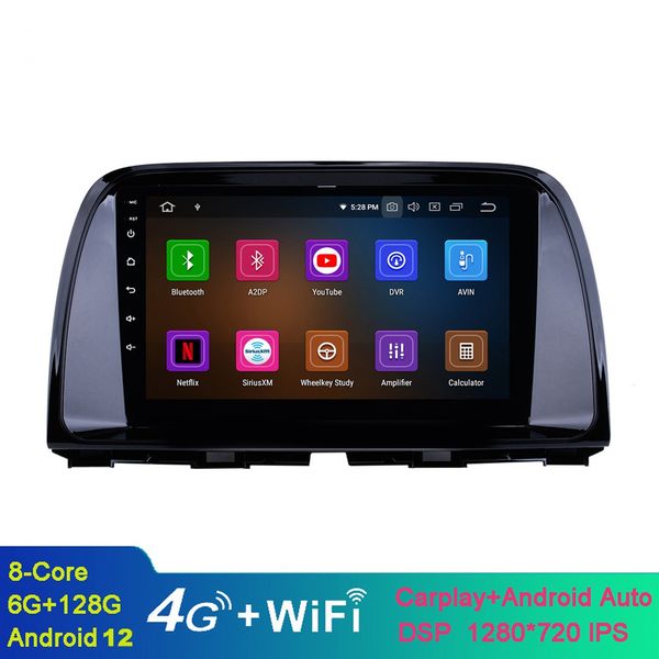 Sistema multimídia de vídeo Android de 9 polegadas para Mazda CX-5 2012-2015 com WiFi Bluetooth Music USB Support SWC DVR