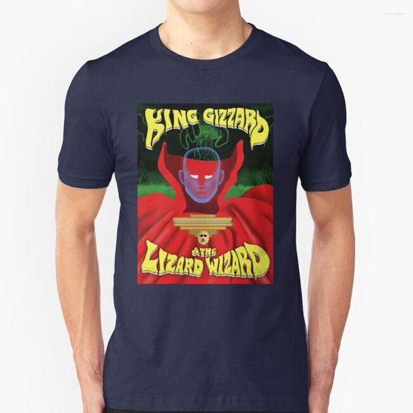 T-shirt da uomo Invisible Face Poster T-shirt Hip Hop T-shirt in cotone T-shirt da uomo King Gizzard And The Lizard