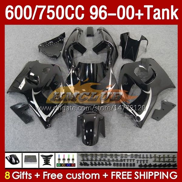 Verkleidungen schwarz Fabrik Tank für Suzuki SRAD GSXR 600 750 CC GSXR600 96 97 98 99 00 Karosserie 156Nr